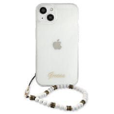 Guess Kryt Guess GUHCP13SKPSWH Apple iPhone 13 mini Transparent hardcase White Pearl