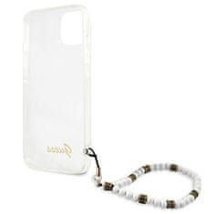 Guess Kryt Guess GUHCP13SKPSWH Apple iPhone 13 mini Transparent hardcase White Pearl