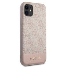 Guess Kryt Guess GUHCN61G4GLPI Apple iPhone 11 pink hardcase 4G Stripe Collection