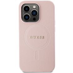 Guess Kryt Guess GUHMP13LPSAHMCP Apple iPhone 13/13 Pro hardcase Saffiano MagSafe pink