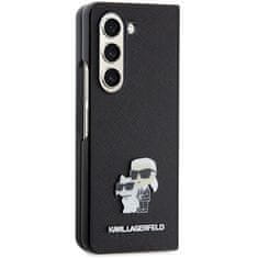 Karl Lagerfeld Kryt Karl Lagerfeld KLHCZFD5SAKCNPK Samsung Galaxy Z Fold5 hardcase Saffiano Karl&Choupette Pin black