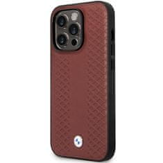 MobilPouzdra.cz Kryt BMW BMHCP14L22RFGR Apple iPhone 14 Pro burgundy Leather Diamond Pattern