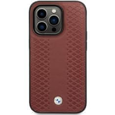 MobilPouzdra.cz Kryt BMW BMHCP14L22RFGR Apple iPhone 14 Pro burgundy Leather Diamond Pattern