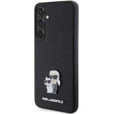 Karl Lagerfeld Kryt Karl Lagerfeld KLHCS24MPSAKCMPK Samsung Galaxy S24+ Plus hardcase Saffiano Karl & Choupette Metal Pin black