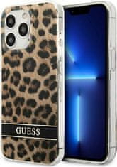 Guess Kryt Guess GUHCP13LHSLEOW Apple iPhone 13 Pro brown hardcase Leopard