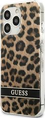 Guess Kryt Guess GUHCP13LHSLEOW Apple iPhone 13 Pro brown hardcase Leopard