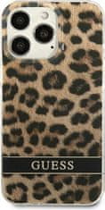 Guess Kryt Guess GUHCP13LHSLEOW Apple iPhone 13 Pro brown hardcase Leopard