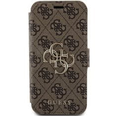 Guess Kryt Guess GUBKP15X4GMGBR Apple iPhone 15 Pro Max book 4G Metal Logo brown