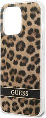 Guess Kryt Guess GUHCP13LHSLEOW Apple iPhone 13 Pro brown hardcase Leopard