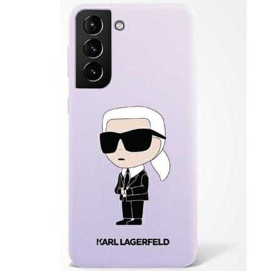 Karl Lagerfeld Kryt Karl Lagerfeld KLHCS23MSNIKBCU Samsung Galaxy S23+ Plus hardcase purple Silicone Ikonik