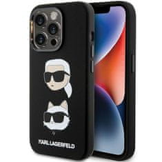 Karl Lagerfeld Kryt Karl Lagerfeld KLHCP15XSDHKCNK Apple iPhone 15 Pro Max Silicone Karl&Choupette Head black