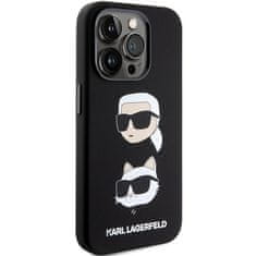 Karl Lagerfeld Kryt Karl Lagerfeld KLHCP15XSDHKCNK Apple iPhone 15 Pro Max Silicone Karl&Choupette Head black