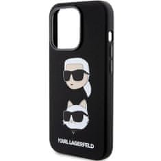 Karl Lagerfeld Kryt Karl Lagerfeld KLHCP15XSDHKCNK Apple iPhone 15 Pro Max Silicone Karl&Choupette Head black