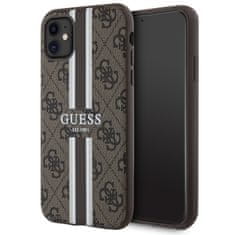 Guess Kryt Guess GUHMN61P4RPSW Apple iPhone 11/XR brown hardcase 4G Printed Stripes MagSafe