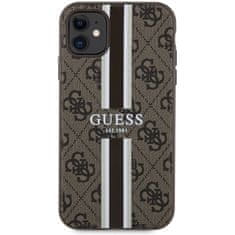 Guess Kryt Guess GUHMN61P4RPSW Apple iPhone 11/XR brown hardcase 4G Printed Stripes MagSafe