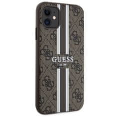 Guess Kryt Guess GUHMN61P4RPSW Apple iPhone 11/XR brown hardcase 4G Printed Stripes MagSafe