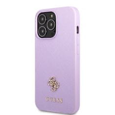 Guess Kryt Guess GUHCP13LPS4MU Apple iPhone 13 Pro purple hardcase Saffiano 4G Small Metal Logo