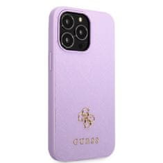 Guess Kryt Guess GUHCP13LPS4MU Apple iPhone 13 Pro purple hardcase Saffiano 4G Small Metal Logo