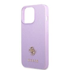 Guess Kryt Guess GUHCP13LPS4MU Apple iPhone 13 Pro purple hardcase Saffiano 4G Small Metal Logo