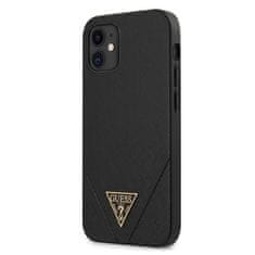 Guess Kryt Guess GUHCP12SVSATMLBK Apple iPhone 12 mini black hardcase Saffiano