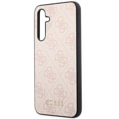 Guess Kryt Guess GUHCSA54G4GFPI Samsung Galaxy A54 5G pink hard case 4G Metal Gold Logo