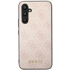 Guess Kryt Guess GUHCSA54G4GFPI Samsung Galaxy A54 5G pink hard case 4G Metal Gold Logo