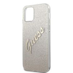 Guess Kryt Guess GUHCP12LPCUGLSGO Apple iPhone 12 Pro Max gold hardcase Glitter Gradient Script