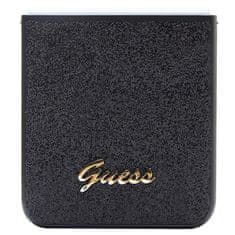 Guess Kryt Guess GUHCZF5HGGSHK Samsung Galaxy Z Flip 5 hardcase Glitter Script black