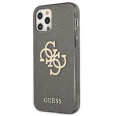 Guess Kryt Guess GUHCP12LPCUGL4GBK Apple iPhone 12 Pro Max black hard case Glitter 4G Big Logo