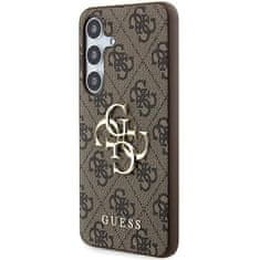 Guess Kryt Guess GUHCSA354GMGBR Samsung Galaxy A35 hardcase 4G Big Metal Logo brown