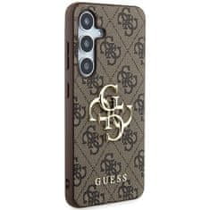 Guess Kryt Guess GUHCSA354GMGBR Samsung Galaxy A35 hardcase 4G Big Metal Logo brown