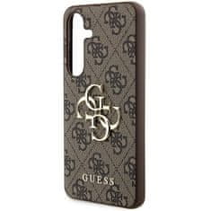 Guess Kryt Guess GUHCSA354GMGBR Samsung Galaxy A35 hardcase 4G Big Metal Logo brown