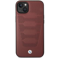 MobilPouzdra.cz Kryt BMW BMHCP14S22RPSR Apple iPhone 14 burgundy Leather Seats Pattern