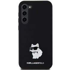 Karl Lagerfeld Kryt Karl Lagerfeld KLHCS24MSMHCNPK Samsung Galaxy S24+ Plus hardcase Silicone Choupette Metal Pin black