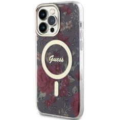 Guess Kryt Guess GUHMP14XHCFWSA Apple iPhone 14 Pro Max khaki hardcase Flower MagSafe