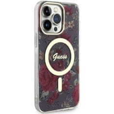 Guess Kryt Guess GUHMP14XHCFWSA Apple iPhone 14 Pro Max khaki hardcase Flower MagSafe