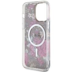 Guess Kryt Guess GUHMP14XHCFWSA Apple iPhone 14 Pro Max khaki hardcase Flower MagSafe