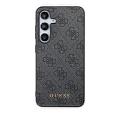 Guess Kryt Guess GUHCS24SG4GFGR Samsung Galaxy S24 hardcase 4G Metal Gold Logo black