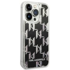 Karl Lagerfeld Kryt Karl Lagerfeld KLHCP14XLMNMK Apple iPhone 14 Pro Max hardcase black Liquid Glitter Monogram