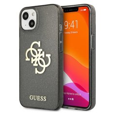 Guess Kryt Guess GUHCP13SPCUGL4GBK Apple iPhone 13 mini black hard case Glitter 4G Big Logo