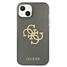 Guess Kryt Guess GUHCP13SPCUGL4GBK Apple iPhone 13 mini black hard case Glitter 4G Big Logo