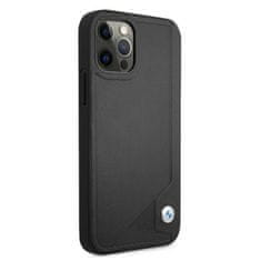 MobilPouzdra.cz Kryt BMW BMHCP12MRCDPK Apple iPhone 12/12 Pro black hardcase Leather Deboss