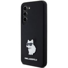 Karl Lagerfeld Kryt Karl Lagerfeld KLHCS24SSMHCNPK Samsung Galaxy S24 hardcase Silicone Choupette Metal Pin black