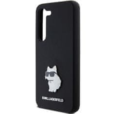 Karl Lagerfeld Kryt Karl Lagerfeld KLHCS24SSMHCNPK Samsung Galaxy S24 hardcase Silicone Choupette Metal Pin black