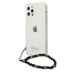 Guess Kryt Guess GUHCP12LKPSBK Apple iPhone 12 Pro Max Transparent hardcase Black Pearl