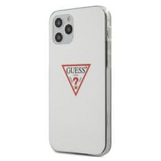 Guess Kryt Guess GUHCP12MPCUCTLWH Apple iPhone 12/12 Pro white hardcase Triangle Collection