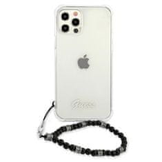 Guess Kryt Guess GUHCP12LKPSBK Apple iPhone 12 Pro Max Transparent hardcase Black Pearl