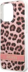 Guess Kryt Guess GUHCP13LHSLEOP Apple iPhone 13 Pro pink hardcase Leopard