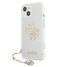 Guess Kryt Guess GUHCP13SKS4GGO Apple iPhone 13 mini Transparent hardcase 4G Gold Charms Collection