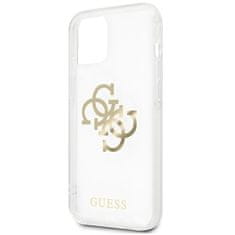 Guess Kryt Guess GUHCP13SKS4GGO Apple iPhone 13 mini Transparent hardcase 4G Gold Charms Collection